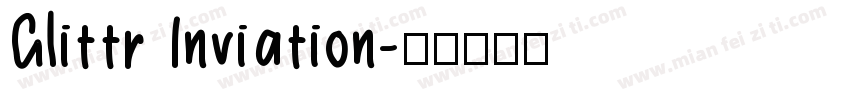 Glittr Inviation字体转换